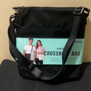 Black Crossbody Bag for Men